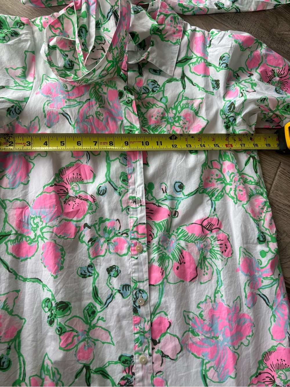 Lilly Pulitzer Pink & Green Sashria Floral Button-Front Midi Dress size 4 NWT - Picture 13 of 13